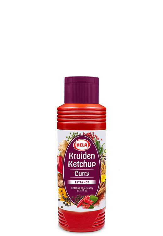 Hela Kruiden Ketchup Curry Extra Hot 300ml | Hela Thissen B.V.