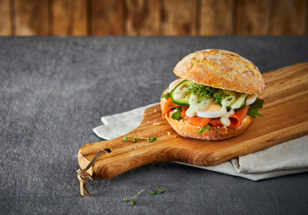 Broodje gerookte zalm