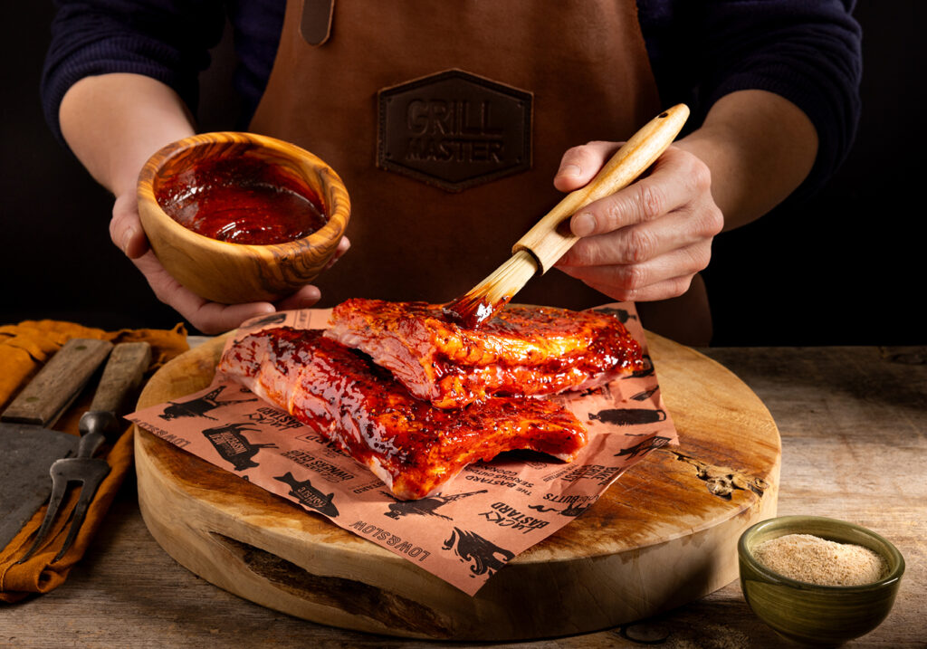 Gemarineerde spareribs met Hela Spekpoeder en Hela Kruidenolie Rood