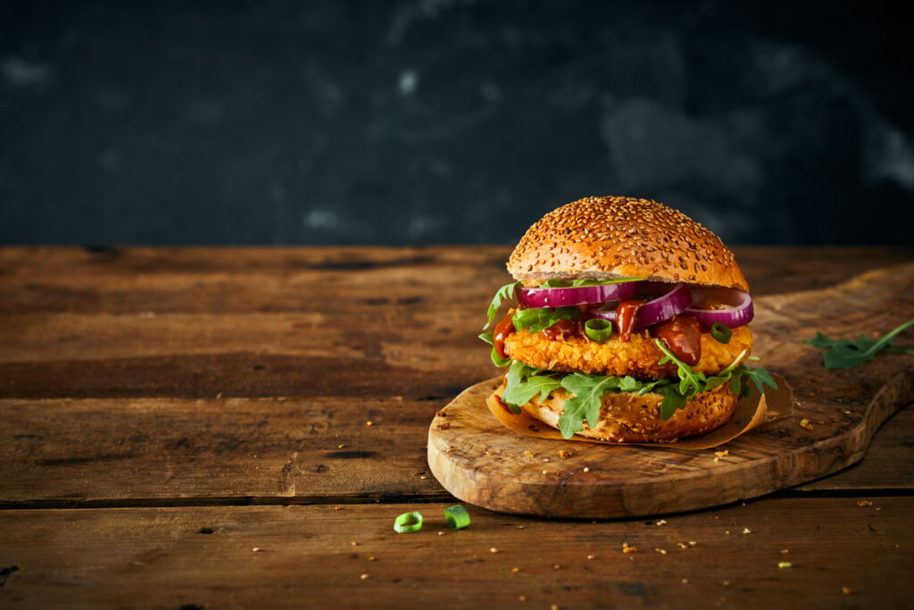 Crispy Chickenburger recept