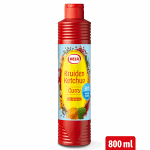 Hela Kruiden Ketchup Curry <30% suiker 12x800 ml