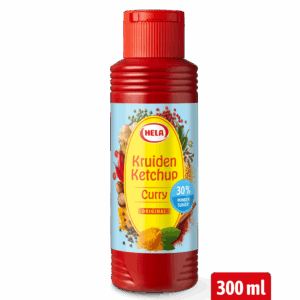 Hela Kruiden Ketchup Curry <30% suiker 300 ml
