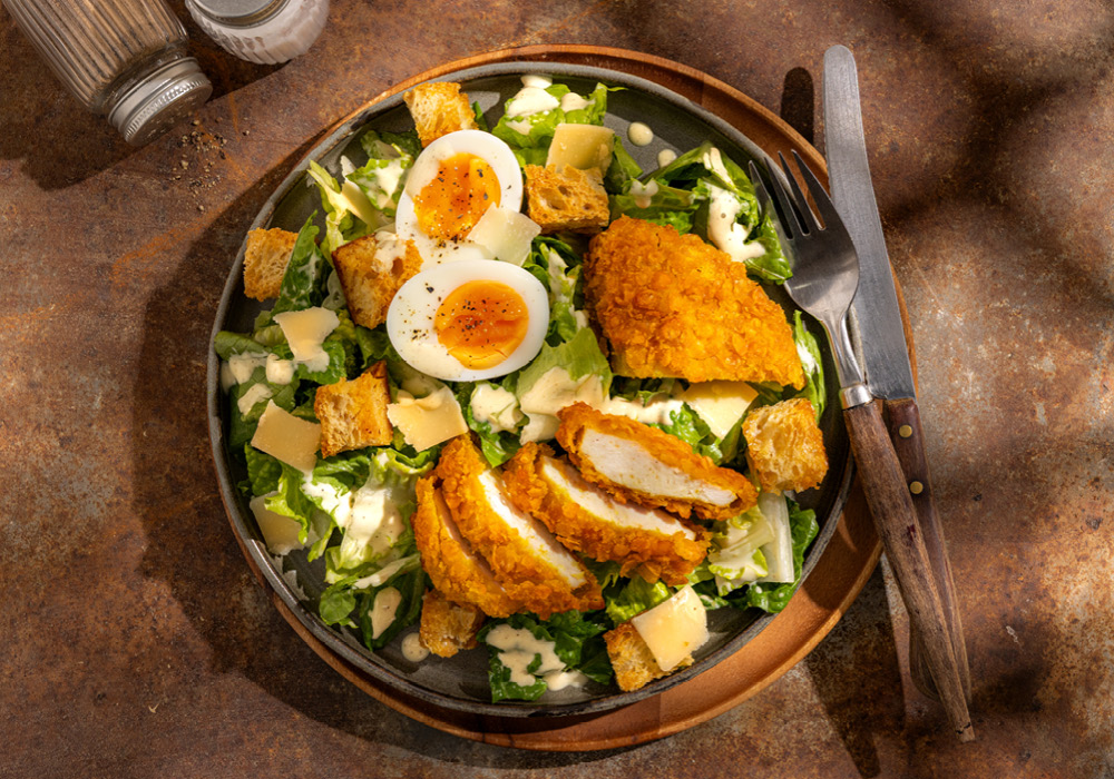 Caesar salade met Hela Caesar Dressing